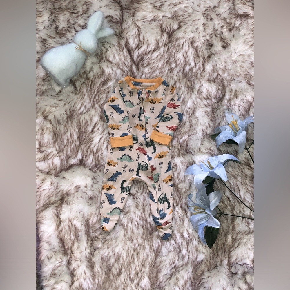Dinosaur Footed Pj Newborn